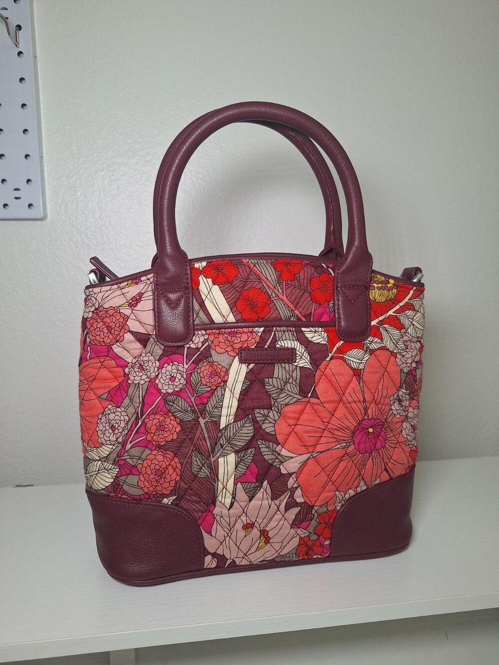 Vera Bradley Satchel Day Off in Bohemian Blooms Floral No Strap